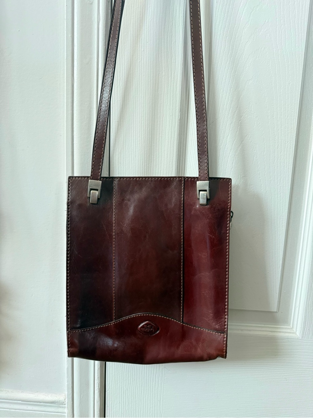 Vintage The Trend Genuine Leather Crossbody Bag | Rich Brown